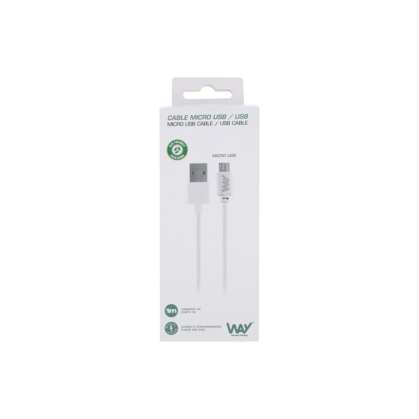 3303170097779-T'nB - Câble USB vers Micro-USB  - 1 m - blanc-P_405224281_1-1