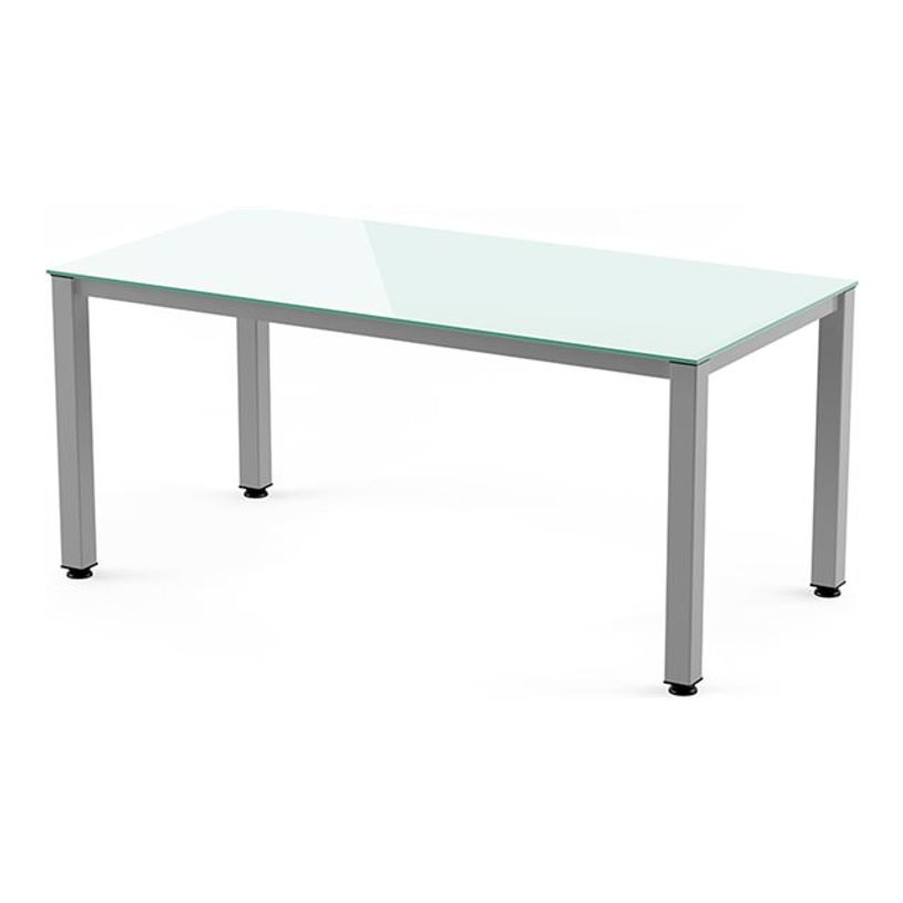 8427951200839-Rocada Executive - Table - rectangulaire - blanc - gris, RAL 9006 base-P_405224489_1-0