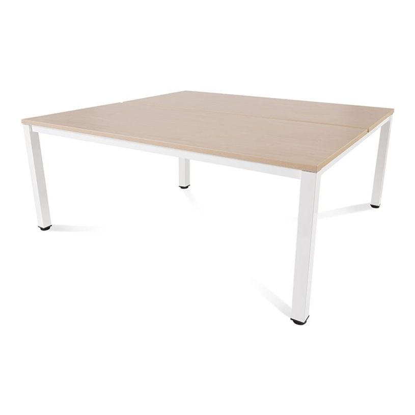 8427951122025-Rocada Executive - Table - rectangulaire - hêtre - blanc, RAL 9003 base-P_405224686_1-0