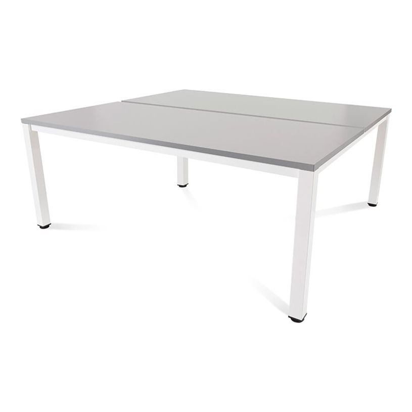 8427951222022-Rocada Executive - Table - rectangulaire - gris - blanc, RAL 9003 base-P_405224687_1-0