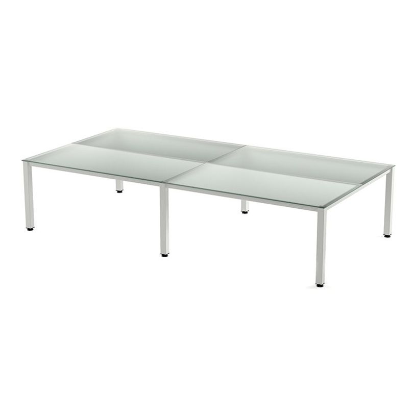 8427951930019-Rocada Executive - Table - rectangulaire - transparent - blanc, RAL 9003 base-P_405224725_1-0