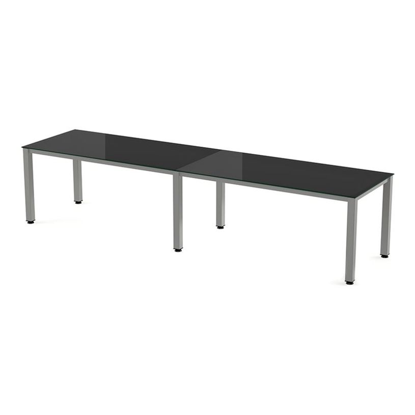 8427951220974-Rocada Executive - Table - rectangulaire - noir - gris, RAL 9006 base-P_405224740_1-0