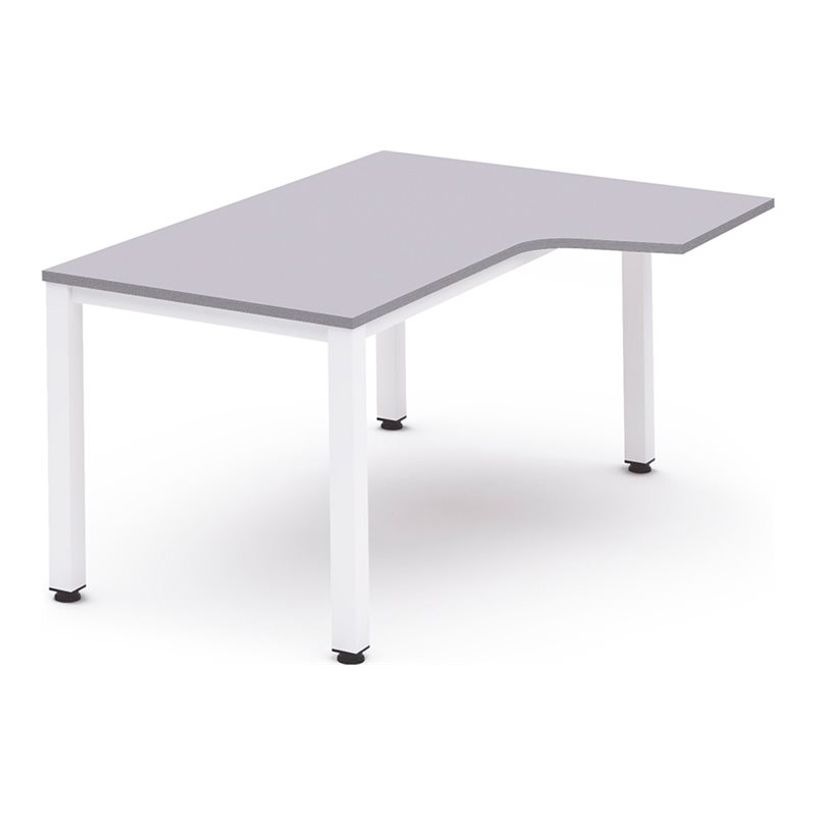 8427951930750-Rocada Executive - Table - en L (droite) - gris - blanc base-P_405224786_1-0