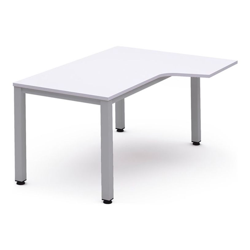 8427951991287-Rocada Executive - Table - en L (droite) - blanc - aluminium base-P_405224795_1-0