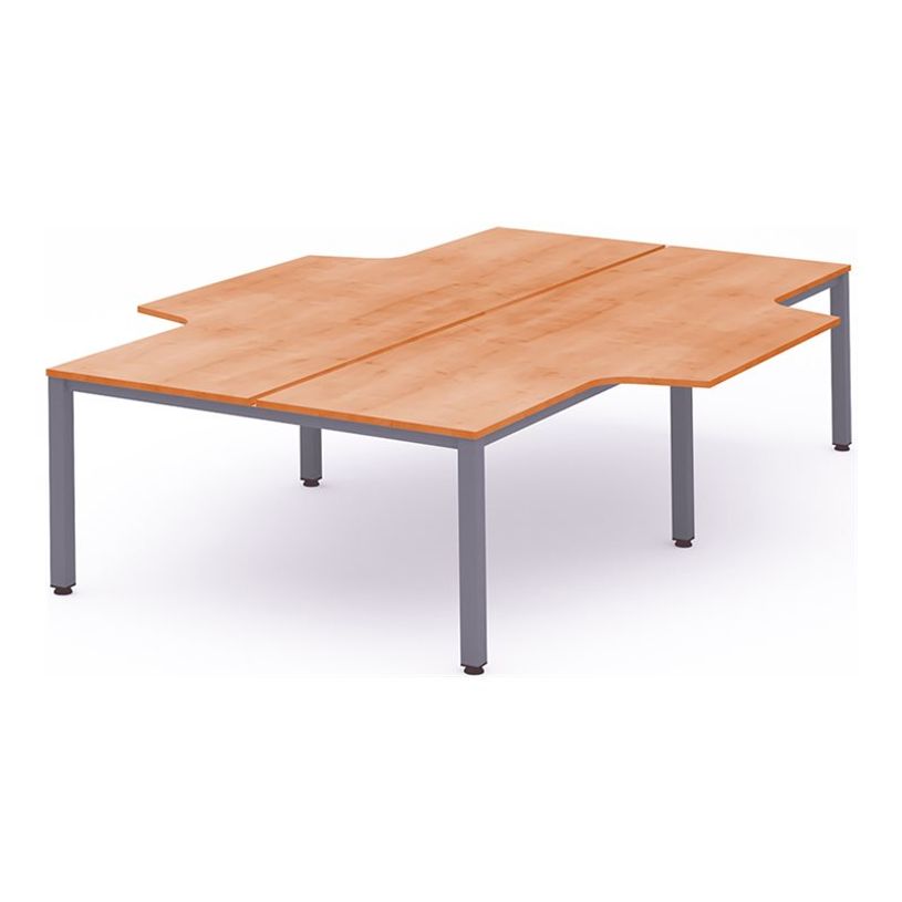 8427951220783-Rocada Executive - Table - en forme de L - chêne - gris, RAL 9006 base-P_405224856_1-0