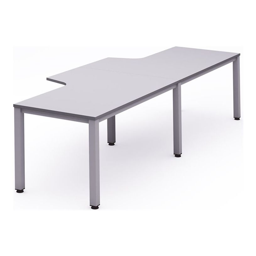 8427951992628-Rocada Executive - Table - en forme de L - gris - gris, RAL 9006 base-P_405224878_1-0