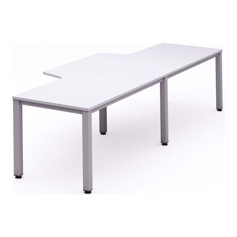 8427951992642-Rocada Executive - Table - en forme de L - blanc - aluminium base-P_405224879_1-0