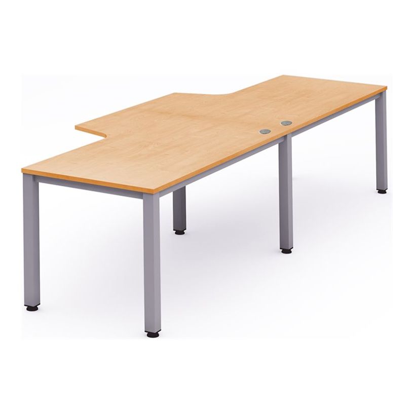 8427951992659-Rocada Executive - Table - en forme de L - hêtre - gris, RAL 9006 base-P_405224889_1-0