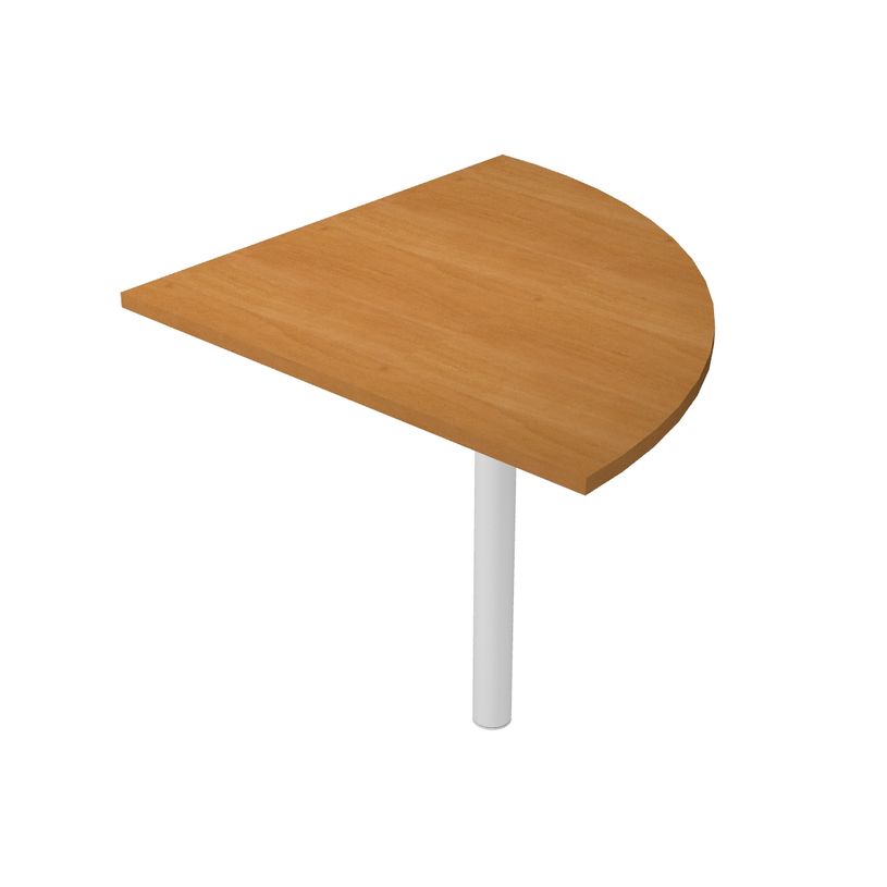 0404052254402-Angle de liaison à 90° pour Bureau Trend - pied effet chromé - plateau imitation noyer clair--0