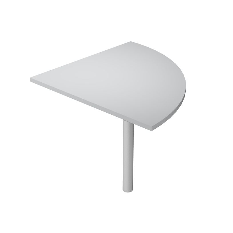 0404052254556-Angle de liaison à 90° pour Bureau Trend - pied alu - plateau gris--0