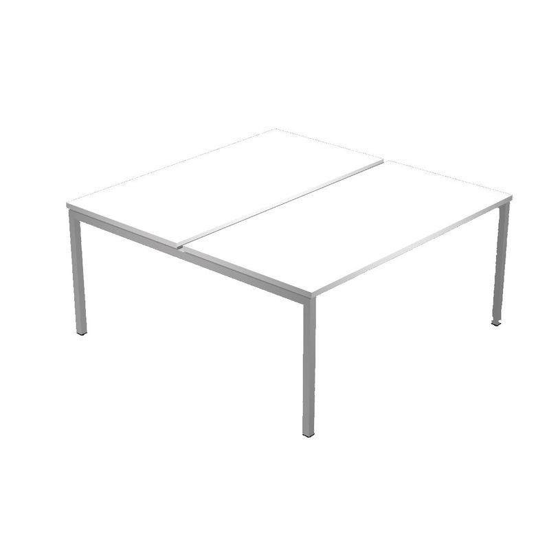 0404052254990-Bureau bench Trend - L180 - sans panneau de séparation - plateau blanc--0