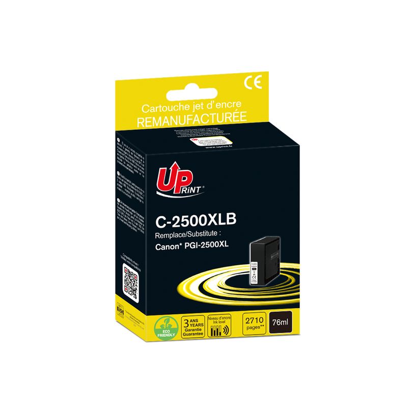 3584770912901-Cartouche remanufacturée Canon PGI-2500XL - noir - Uprint--0