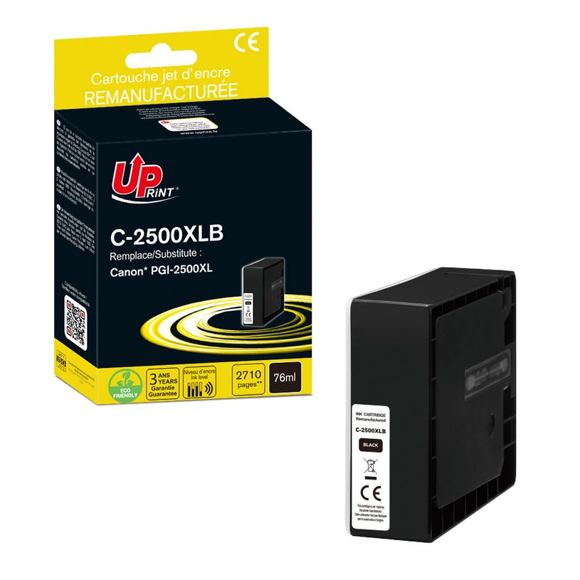 3584770912901-Cartouche remanufacturée Canon PGI-2500XL - noir - Uprint--2