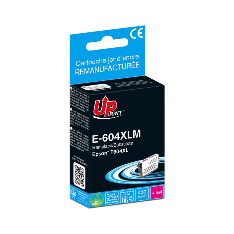 3584770912826-Cartouche remanufacturée Epson 604XL Ananas - magenta - Uprint--0