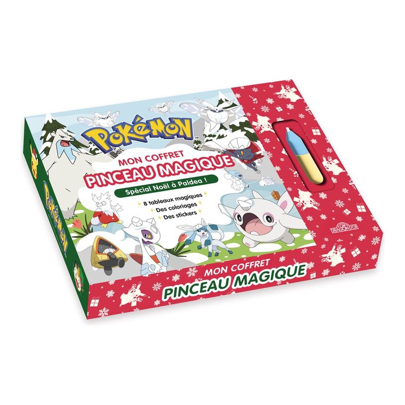 9782821218178-POKÉMON Paldea Christmas Special My Magic Brush Set - Lot de posters à colorier-P_405225219_1-0