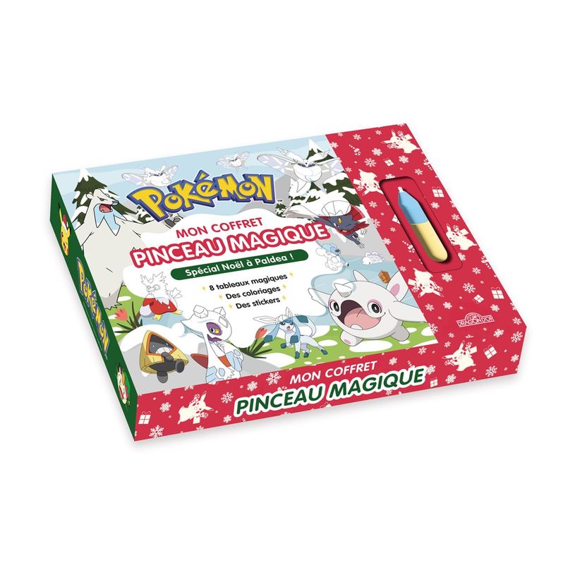 9782821218178-POKÉMON Paldea Christmas Special My Magic Brush Set - Lot de posters à colorier-P_405225219_2-1