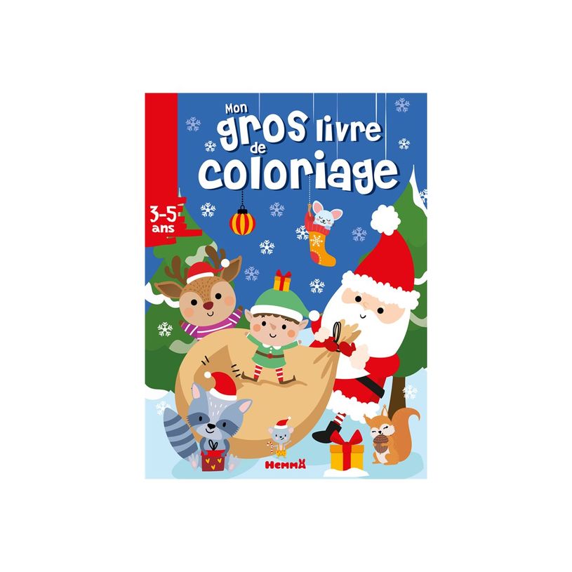 9782508058745-Mon Gros Livre De Coloriage - Père Noël, écureuil, raton laveur et leurs amis-P_405225246_1-0
