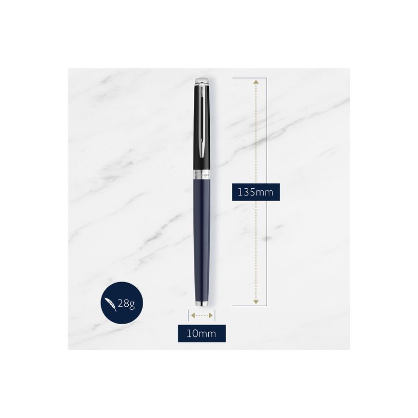 3026982028495-Waterman Hemisphere - Roller - noir - fin-P_405225300_3-3
