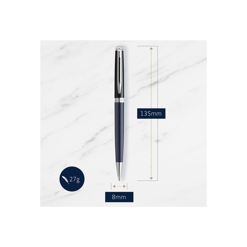 3026982028501-Waterman Hemisphere - Stylo à bille - bleu - moyen - rétractable-P_405225301_3-1