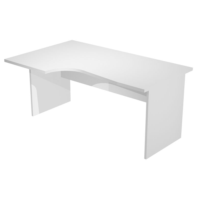 0404052257533-Bureau compact Trend - L160 cm - retour à gauche - pieds panneaux - plateau gris-P_405225753_1-0