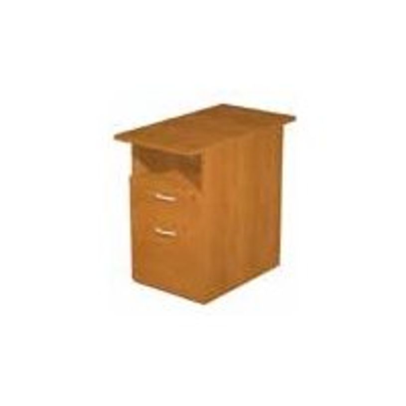 0404052257571-Caisson hauteur bureau Trend - L43xP80xH72 cm - 2 tiroirs dont 1 DS + 1 niche - imitation -P_405225757_1-0