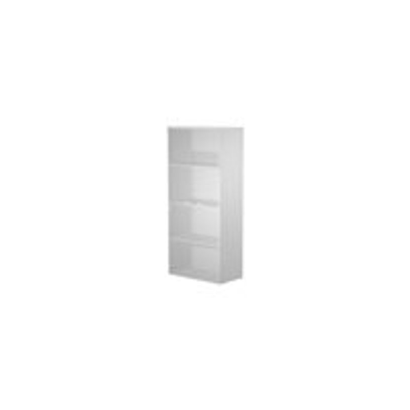0404052257762-Bibliothèque haute Trend - L80xP44xH180 cm - 2 portes en verre dépoli - gris-P_405225776_1-0