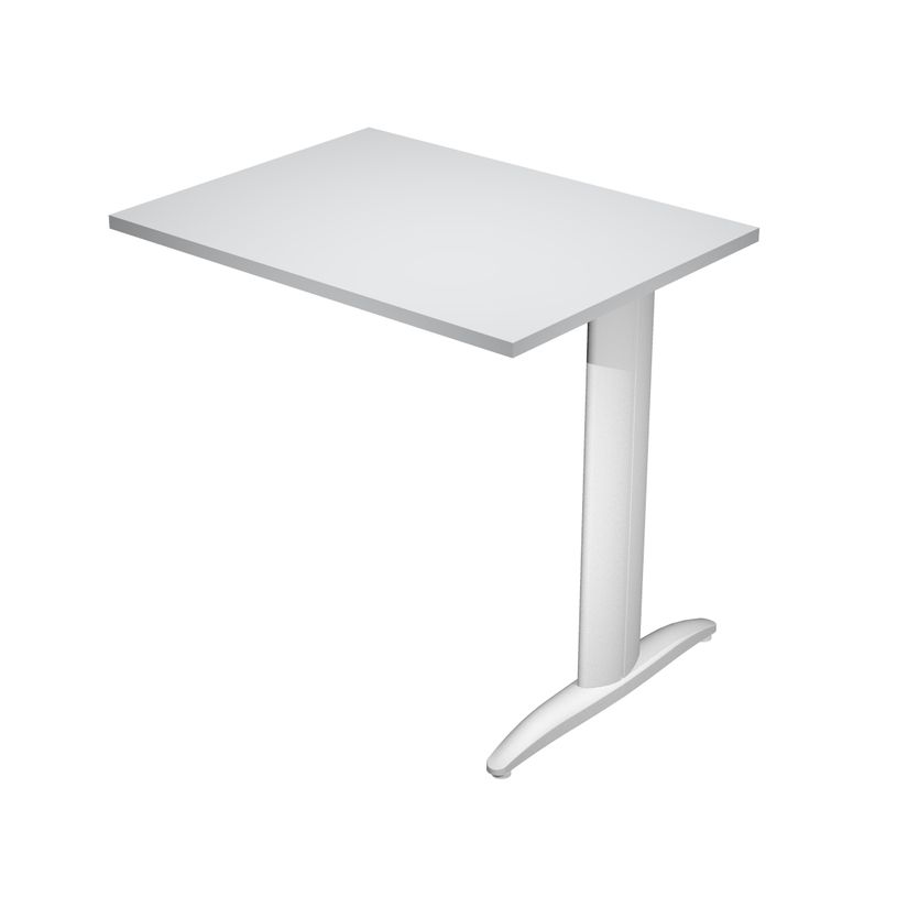 0404052258141-Retour direct pour Bureau Trend pieds métal - L80 - plateau gris - pieds alu-P_405225814_1-0