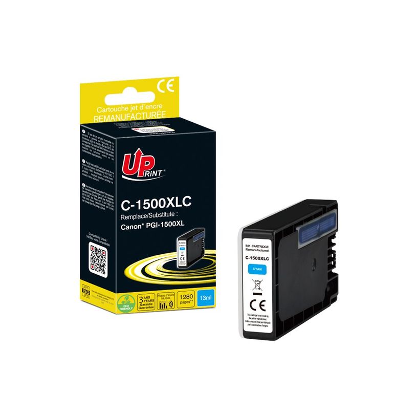 3584770912864-Cartouche remanufacturée Canon PGI-1500XL - cyan - Uprint-P_405225892_2-3