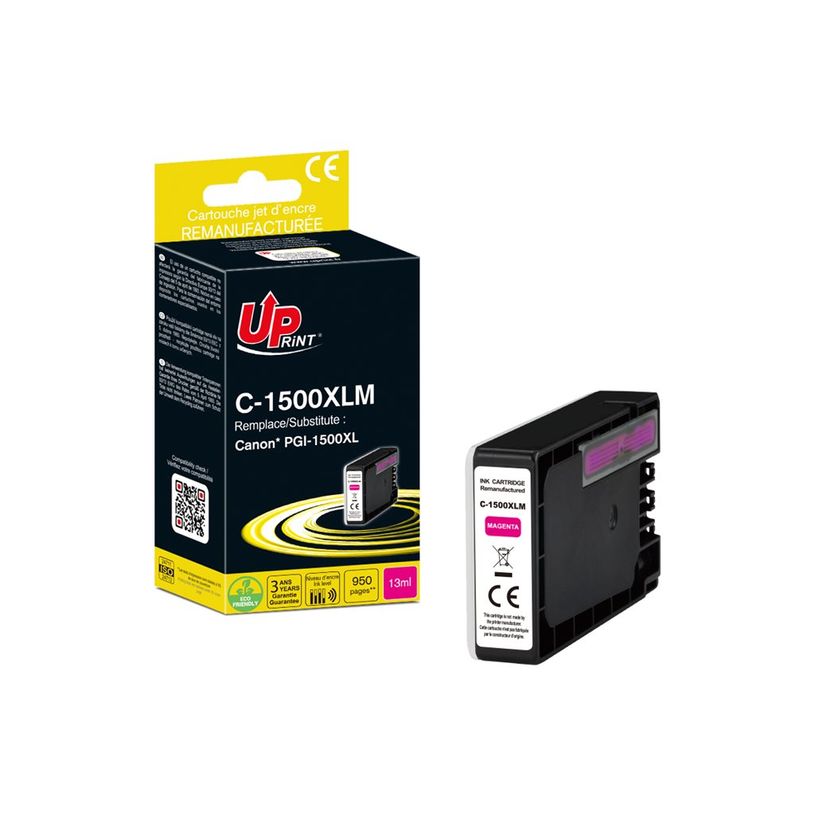 3584770912871-Cartouche remanufacturée Canon PGI-1500XL - magenta - Uprint-P_405225893_2-3