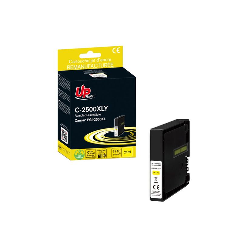 3584770912932-Cartouche remanufacturée Canon PGI-2500XL - jaune - Uprint-P_405225898_2-3