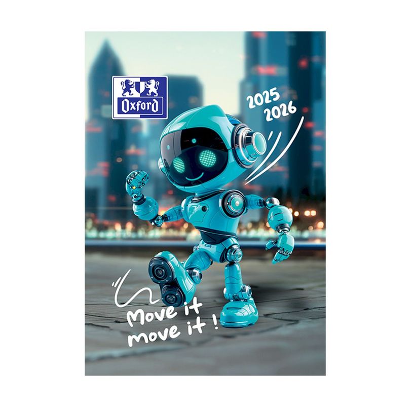 3147280315909-Agenda Oxford Robot 12 x 18 cm - 1 jour par page - différents modèles disponibles - Hame-P_405225933_2-0