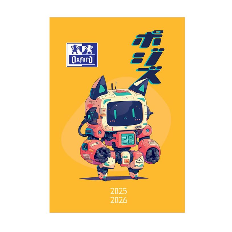 3147280315909-Agenda Oxford Robot 12 x 18 cm - 1 jour par page - différents modèles disponibles - Hame-P_405225933_3-1