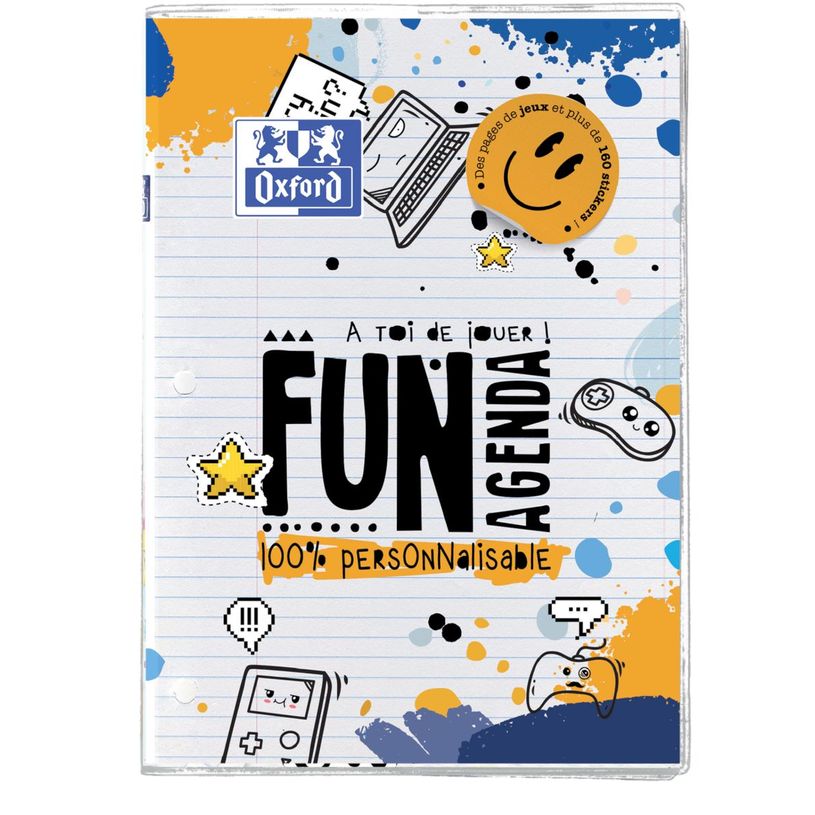 3147280241383-Agenda Oxford Fun'Agenda 12 x 18 cm - 1 jour par page - différents modèles disponibles --P_405225935_2-0