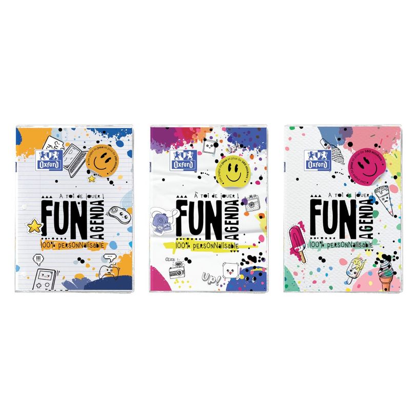 3147280241383-Agenda Oxford Fun'Agenda 12 x 18 cm - 1 jour par page - différents modèles disponibles --P_405225935_5-3