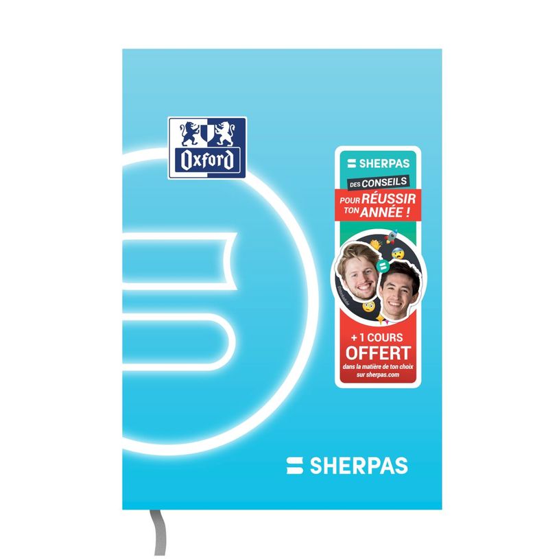 3147280282577-Agenda Oxford Sherpas 15 x 20 cm - - 1 jour par page - Bleu - Hamelin -P_405225938_3-1