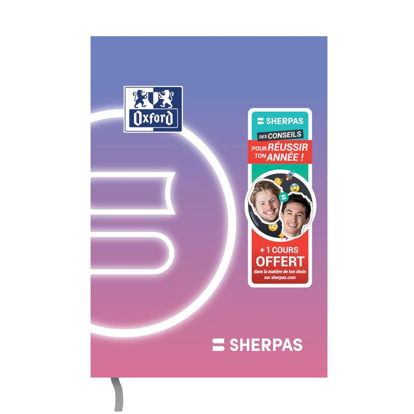 3147280282584-Agenda Oxford Sherpas 15 x 20 cm -  1 jour par page - Rose - Hamelin -P_405225939_2-0