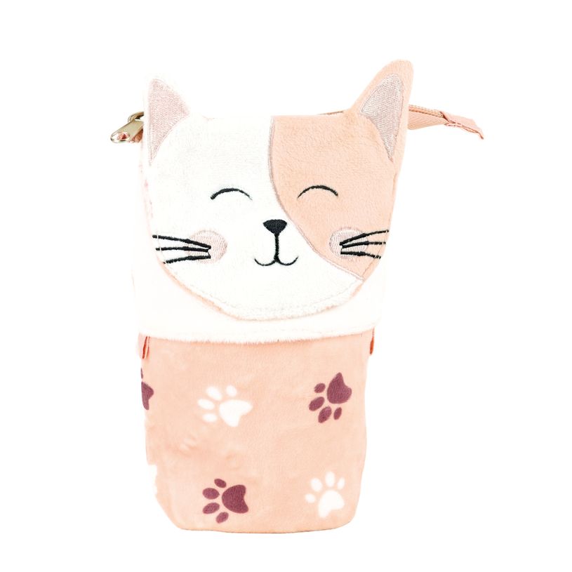 3020120234519-Trousse pot a crayons spa peluche 1 compartiment chat - Hamelin-P_405225963_1-0
