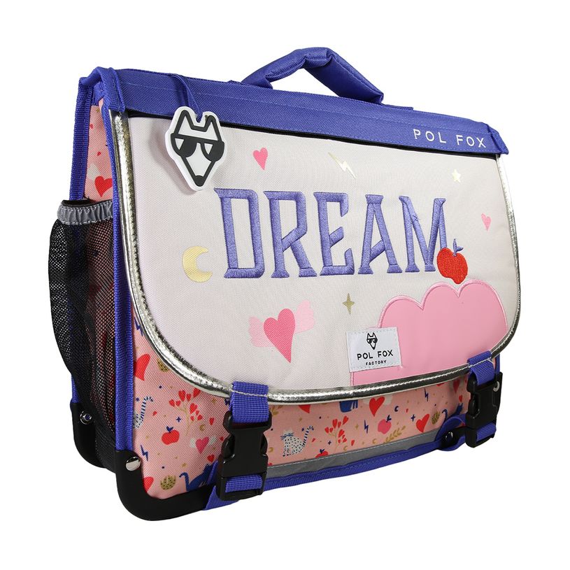 3663842008688-Cartable 35 cm Dream- 2 compartiments- rose-  Pol Fox-P_405225974_3-2