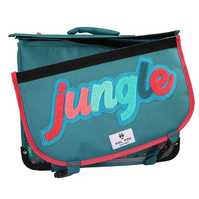 3663842008763-Cartable 41 cm Jungle- 2 compartiments- vert- Pol Fox-P_405225980_2-1
