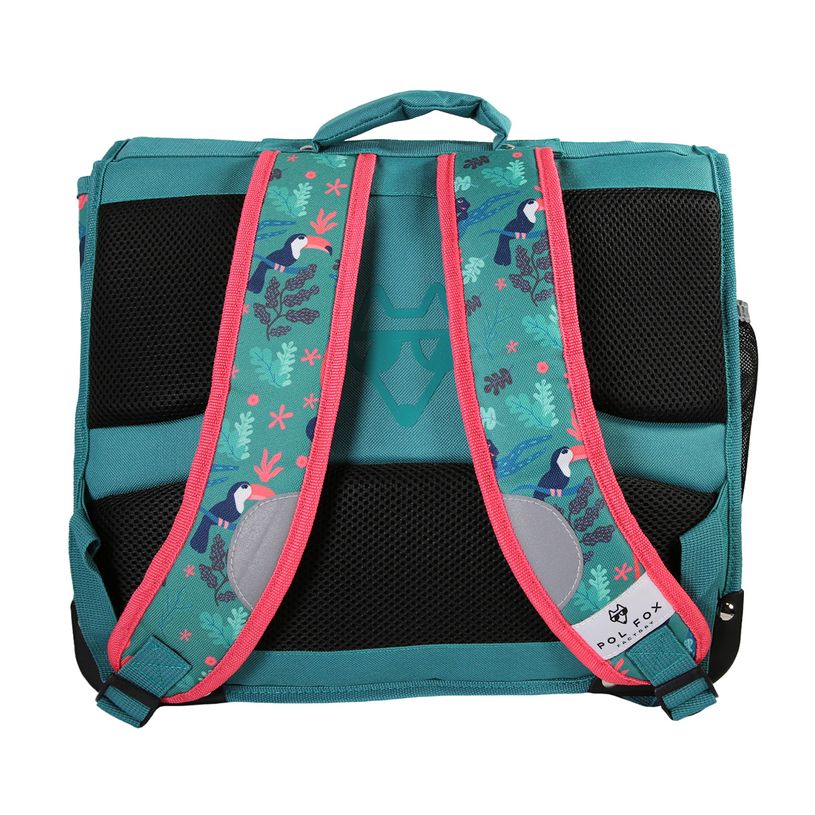 3663842008763-Cartable 41 cm Jungle- 2 compartiments- vert- Pol Fox-P_405225980_6-5