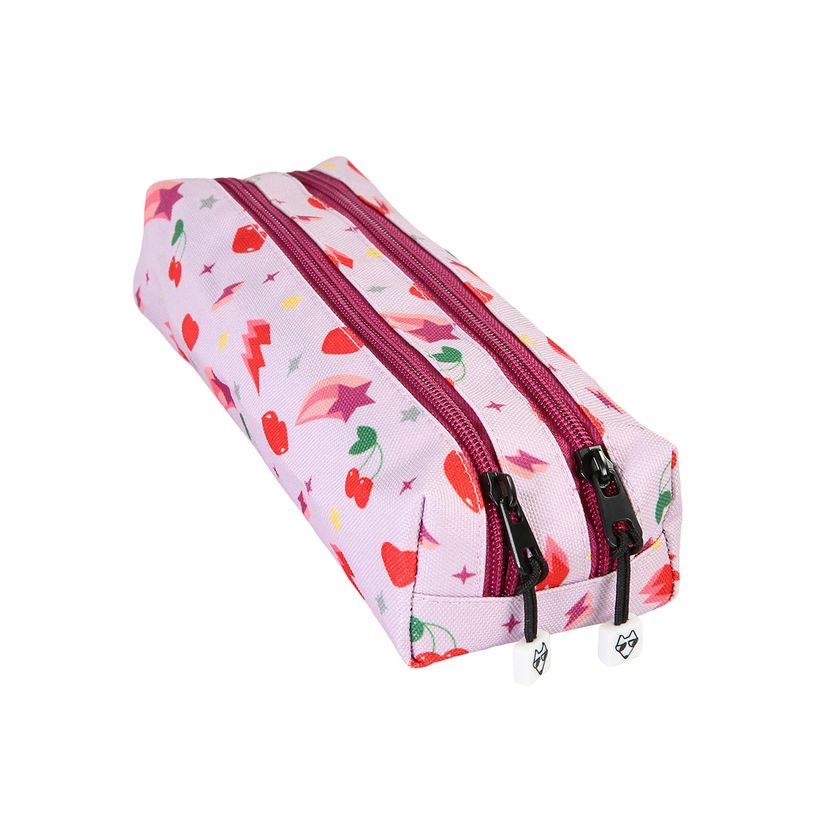 3663842008848-Trousse rectangulaire  Good Vibes- 2 compartiments- parme- Pol Fox-P_405225984_2-1