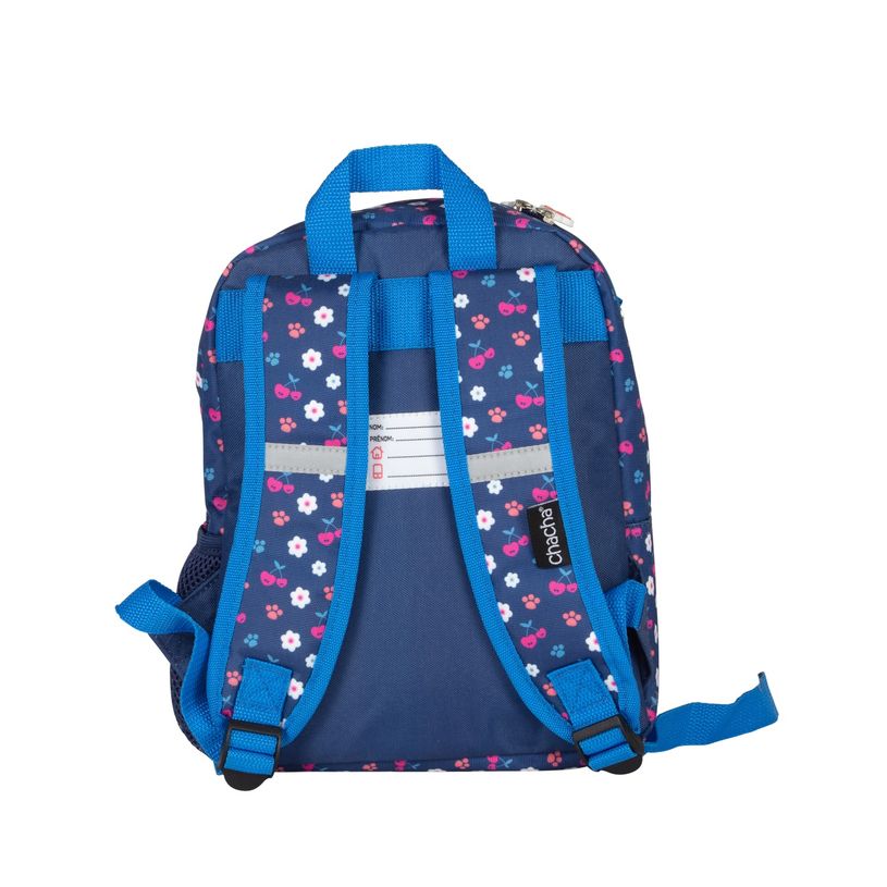 3661507660004-Sac à dos BABY CHACHA CHERRY -1 compartiments-bleu-Kid'Abord--1