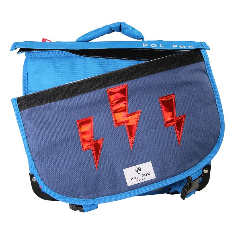3663842009302-Cartable 35 cm Wonder Fox- 2 compartiments- bleu-  Pol Fox-P_405226010_2-1