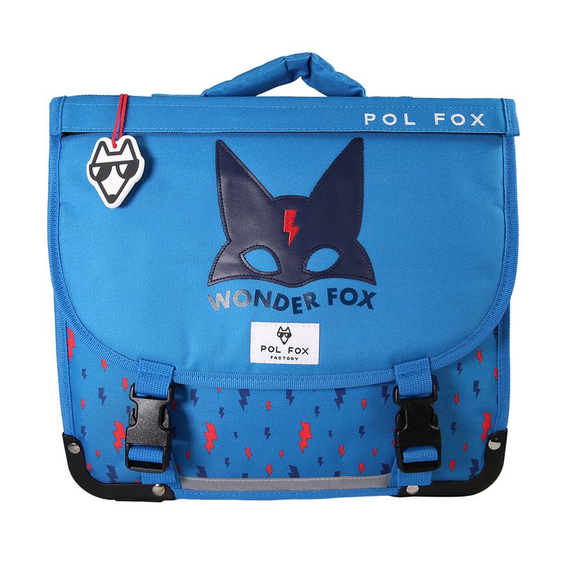 3663842009302-Cartable 35 cm Wonder Fox- 2 compartiments- bleu-  Pol Fox-P_405226010_4-3