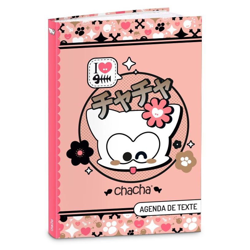 3661507656007-Cahier de texte CHACHA MANGA & CHERRY-15x21 cm- 2 modèles au choix- Kid'Abord-P_405226038_2-1