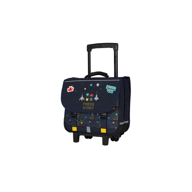 3661507064079-Cartable à roulettes KIP PRESS START-2 compartiments-marine- Kid'Abord -P_405226096_2-1