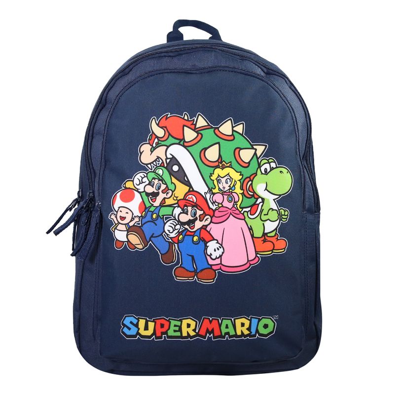 3666311030616-Sac a dos Super Mario - 46cm -  2 compartiments - marine - Bagtrotter-P_405226191_1-0