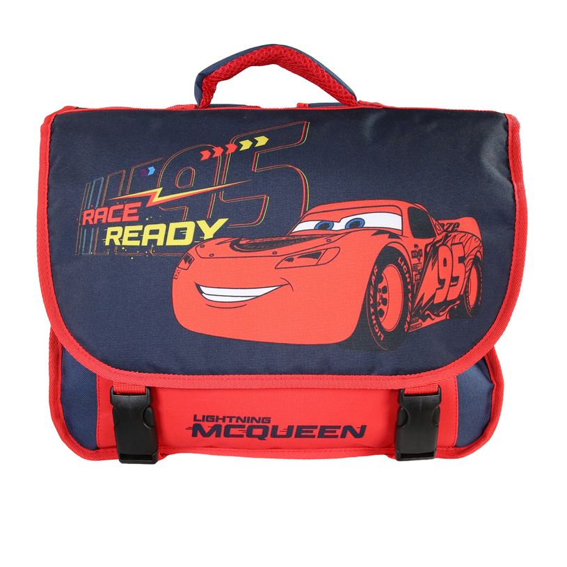 3666311030555-Cartable Cars - 38cm -  2 compartiments - rouge - Bagtrotter-P_405226193_1-0