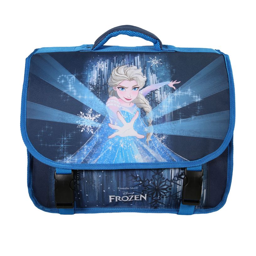 3666311030173-Cartable La Reine des neiges - 38cm -  2 compartiments - marine - Bagtrotter-P_405226200_1-0