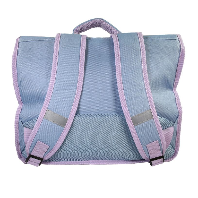 3666311030104-Cartable La Reine des neiges - 38cm -  2 compartiments - turquoise - Bagtrotter-P_405226205_3-2